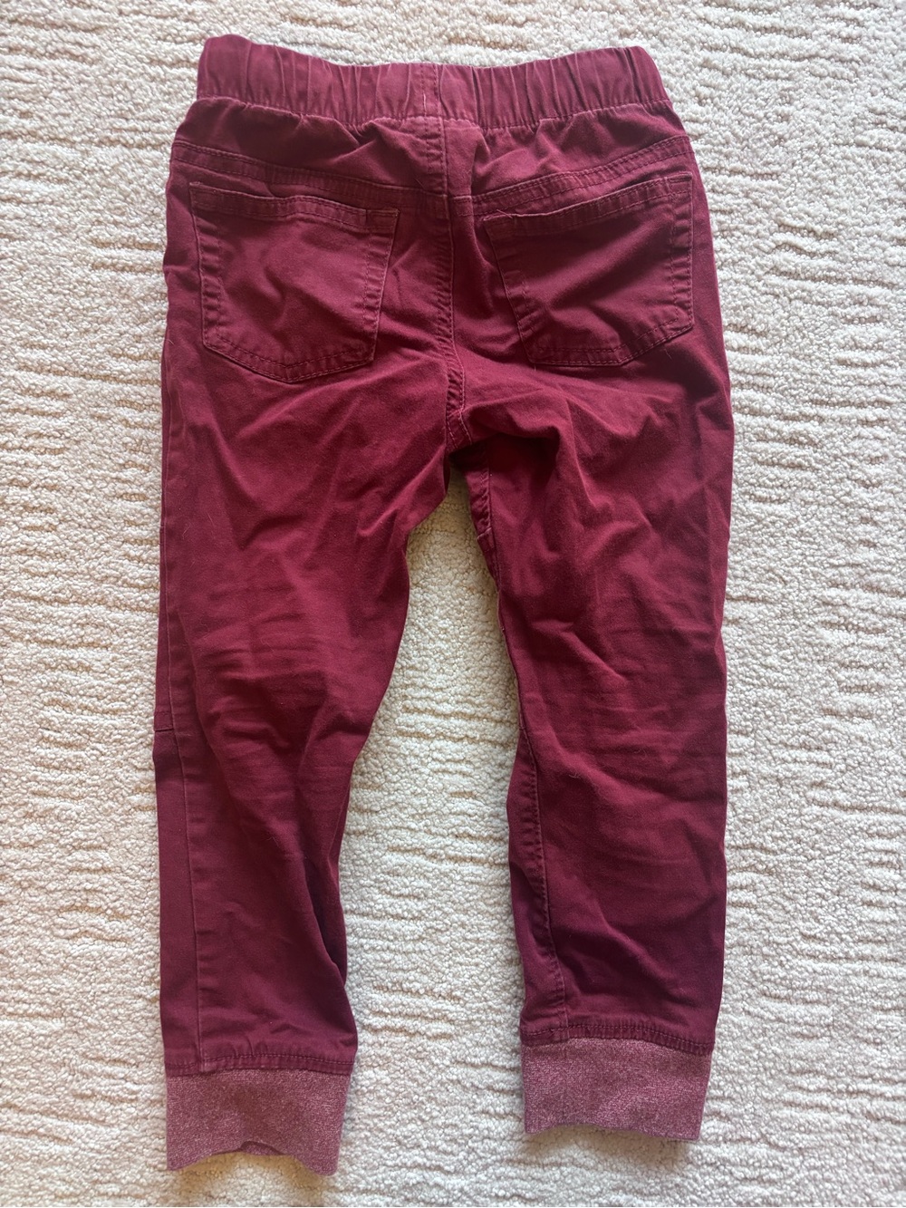 Cat & Jack Maroon Pull-On Jogger Pants